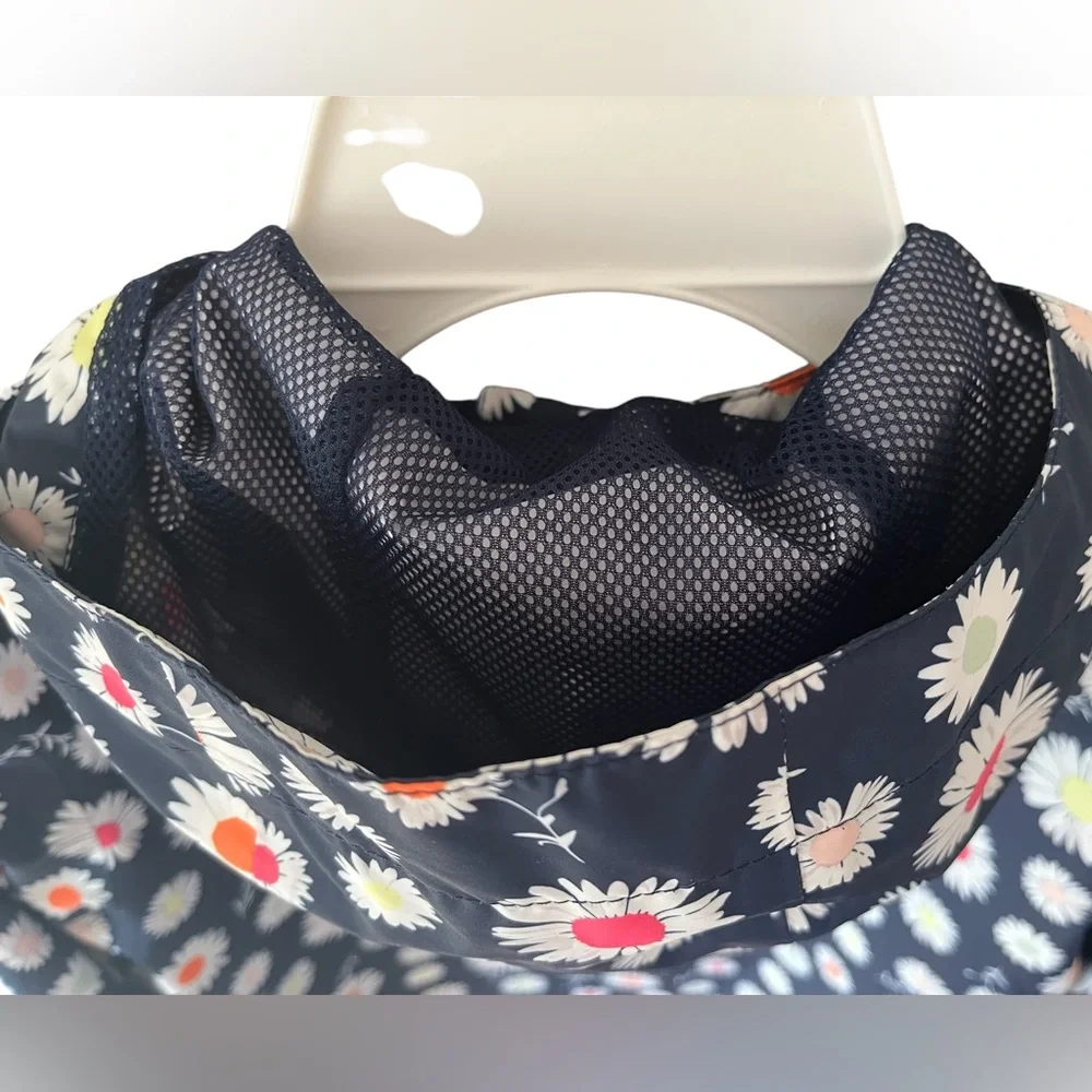 The North Face Girls' Waterproof Hooded Rain Jacket, Blue/Flowers, Large (14/16) - Picture 8 of 12